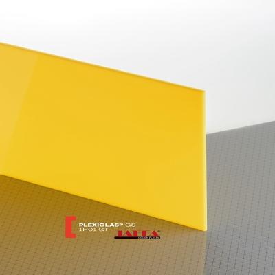 Cina Fogli di plexiglass acrilico giallo personalizzati in vendita