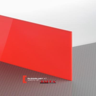 China Red Translucent Acrylic Sheet Colored Acrylic Sheets UV Resistant Acrylic Sheets for sale