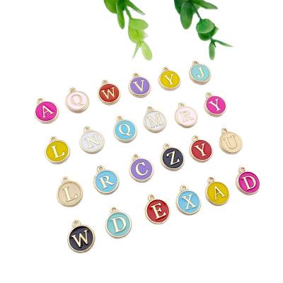 China Environmental Friendly 00K01 Stainless Steel Alphabet Charms DIY Initials From A-Z letter Pendant Charms For Jewelry Making Accessories for sale