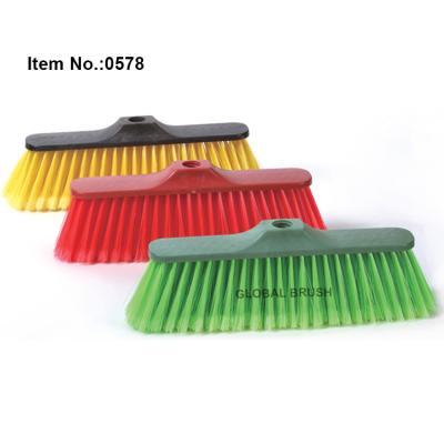 China HQ0578 Chile Soft Fiber Market Economy Plastic Broom Part Broom for sale