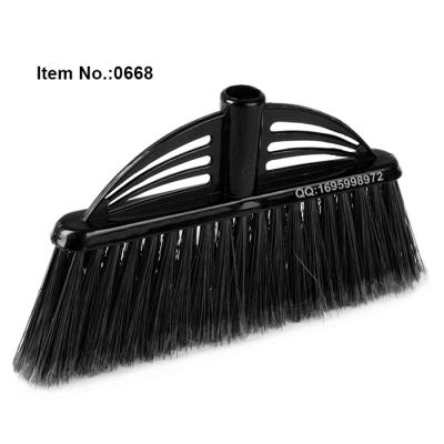 China HQ0668 India Market Plastic Black Color Cheap Mop Floor Cleaning PET Broom Hair for sale