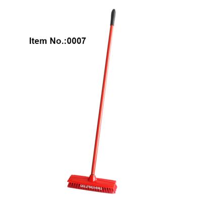 China HQ0007 Sustainable With Long Iron Handle Cheap Floor Cleaning Plastic House Brush for sale