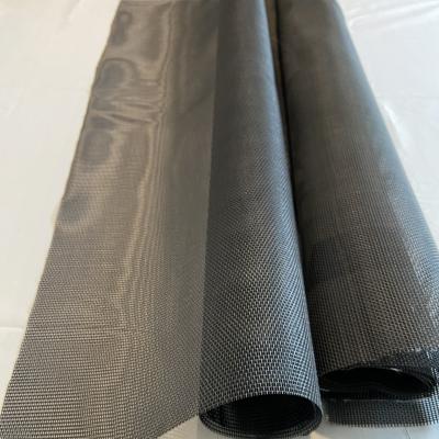 China Sustainable PVC coated waterproof teslin polyester mesh fabric for pet screen / door / chair for sale