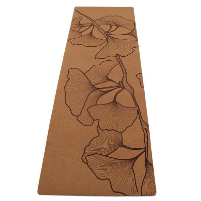 China Cork 2022 yoga mat new arrival custom printed yoga mat and custom logo rubber anti-tear for sale