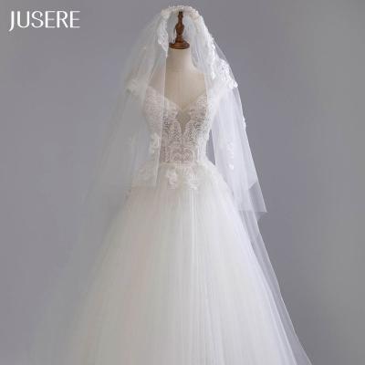 China New Design Anti-Static V-Neckline Applique Heavy Beaded Bodice Tea Length Line Wedding Dress Dance Dress for sale