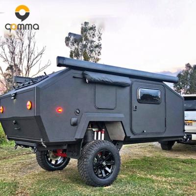 China Customized lightweight aluminum camper trailer 4x4 offroad campers car trailer for sale