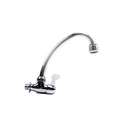 China Metered Faucets Hot And Cold Single Handle Deck Mounted Sink Water Mixer Tap Kitchen Faucet for sale