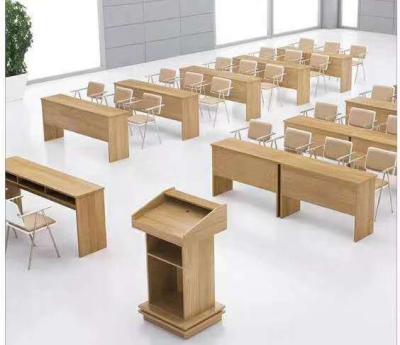 China Commercial Furniture Modern Wooden Panel Classroom Desks For Student Teaching Table for sale