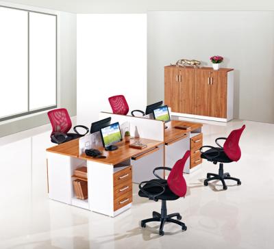 China Hot Selling Office Furniture Single Panel Wooden Desk MFC Computer Desk Standard Group Screen for sale