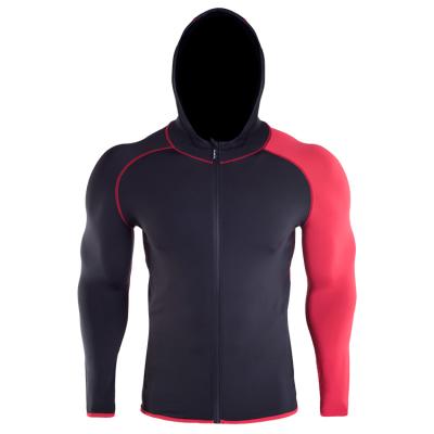 China QUICK DRY Men's Running Sports Lightly Coat Outdoor Fitness Hooded Jacket Quick-drying Splicing Workout Top for sale