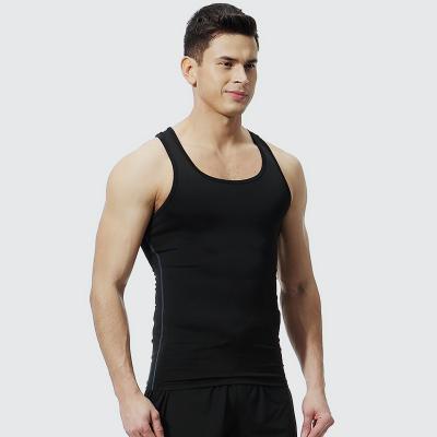 China Wholesale Men's Gym Tops Workout Elasticity Muscle Fit Tank Tops Fitness Mens Sportswear Slim QUICK DRY for sale