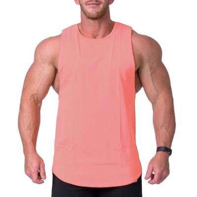 China Custom Sleeveless Singlet Fitness Tank Top Men Running Factory Wholesale Summer Mens Sportswear QUICK DRY for sale