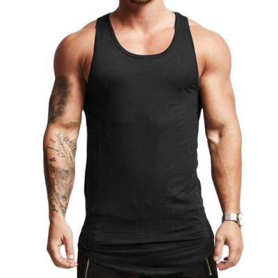 China Wholesale Custom Men QUICK DRY Stringer Singlets Workout Muscle Bodybuilding Gym Tank Tops Athletic Vest Mens Fitness for sale