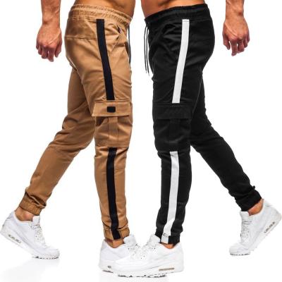 China Wholesale Anti-Wrinkle Sports Jogger Track Pants Slim Fit Tapered Mens Sweatpants With Side Pockets for sale