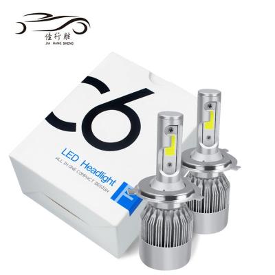 China H4 H7 LED Car Headlight C6 H1 H3 9012 9007 H13 6000K All In One Car LED C6 Headlight H8 H11 HB3 9005 HB4 9006 for sale