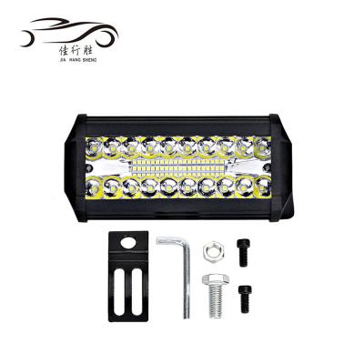 China Vehicle Car Accessories 120W 7inch Work 12V 24V Working Light Rectangle Shape 40 LED Fog Light Night Light Bar For 4*4 Truck Driving Lamp for sale