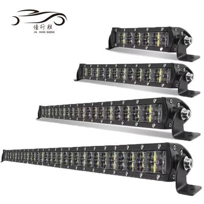 China Super bright 6D 4x4 double row led light 24V 6D lens offroad spot beam single row led light bar for car universal for sale