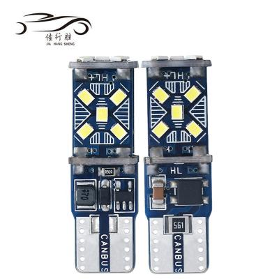 China T10 2016 15SMD Canbus LED ERROR FREE T10 Yellow Red Blue White 3030 Auto Car Clearance Light Marker Lamp Wedge Tail Side Bulbs for sale