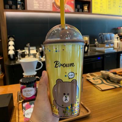 China DOUBLE WALL DOUBLE WALL Double-Layer Reusable Tumbler Cup with Friends Line for sale