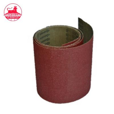 China Good Quality Brown Red Semi-flexible Abrasive Sanding Belt gxk51 for polishing metal for sale