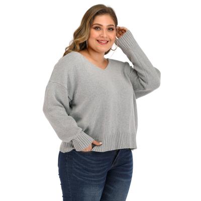 China Wholesale Anti-Wrinkle Fashion Thick Sexy Backless V-Neck Sweater Women Acrylic Sweater Strappy Backless Sweater New Plus Size Women's Sweaters for sale