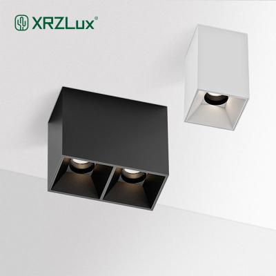 China Modern XRZLux 10W 20W Square Led Ceiling Light Housing Aluminum Surface Mounted Downlights Indoor Lighting Fixture for sale