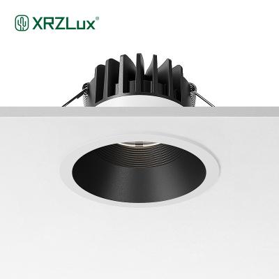 China Modern XRZLux IP65 Led Downlights Waterproof Recessed Fixtures 8W 10W Led Down Light Aluminum Anti-glare Ceiling Spotlights for sale