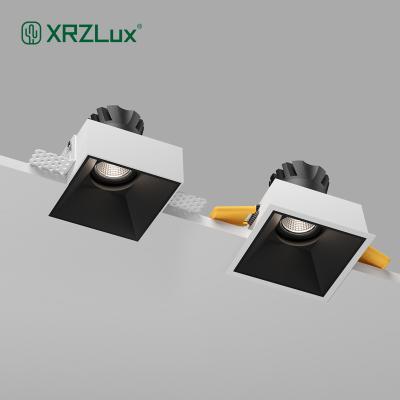 China XRZLux Modern UL Recessed Adjustable Deep Anti-Glare Aluminum Ceiling Lamp 8W Square LED Downlight Indoor Angle Lighting for sale