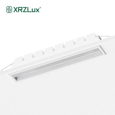 China XRZLux Wall Washer Downlight 24W Linear Grill Lamp Modern Aluminum Polarized Indoor Living Room Recessed LED Ceiling Lamp Spotlight for sale