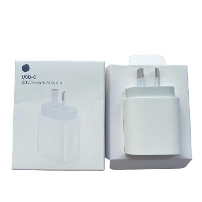 China PD Fast Charging Australia 20W AU Plug Fast Charging cube For iphone 14 plus USB-C power adapter wall charger type c for iPhone 13 12 14 pro max for sale