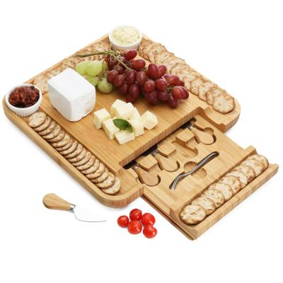 China Sustainable High Quality Hot Selling Chopping Plates Bamboo Cheese Board For Kitchen for sale