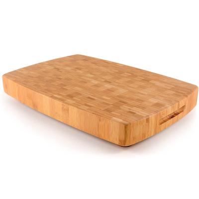 China Sustainable Amazon Sells Bamboo Meat Cutting Board Eco-friendly Cut Bamboo Cutting Board for sale