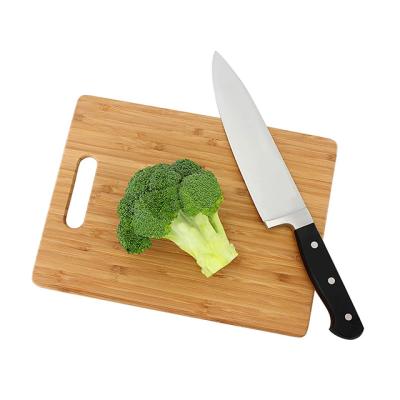 China Large viable square size can be customized | Bamboo cutting board with hanging hole for sale