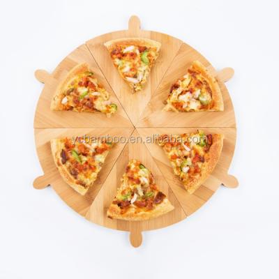 China Wooden Pizza Cutting Board Set Viable Bamboo Wood Cutting Board Plates for sale