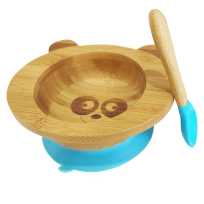 China Minimalist Baby Bowl Baby Bowl Silicone Bamboo Kids Bamboo Bowl Suction for sale