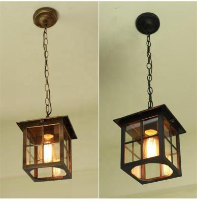 China Black Outdoor Waterproof Lantern Pendant Light IP64 Hanging Lamp for Porch Patio Outside Lamp Garden Courtyard Yard Lighting for sale