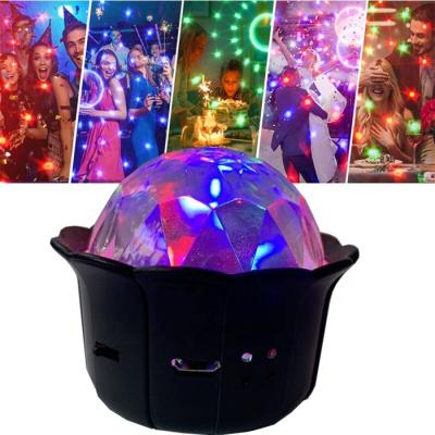 China Voice Control/USB Charging/High Brightness/High Power 3W Sound Activated Rotating Magic RGB LED Disco Ball Light USB Charging DJ Stage Light Effect LED Party Decoration Lights for sale