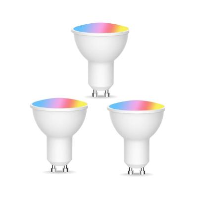 China Modern Smart Bulb LED Light Dimmable GU10 RGB Spotlight CCT for sale