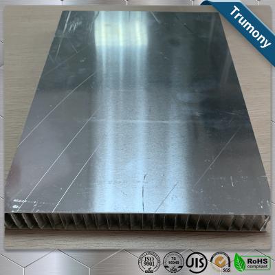 China Oberfläche gebürstete Aluminiumbienenwaben-Platten für Innenaußenwand-Dekoration zu verkaufen