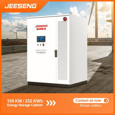 China 105KW 232KWh gabinete de almacenamiento de energía todo en uno  ¢africano ¢ para el sistema de almacenamiento de energía industrial y comercial en venta