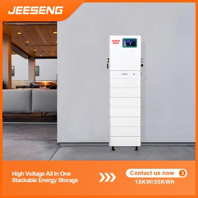 China 15KW 35KWh Alta tensión Todo en uno Sistema de almacenamiento de energía apilable ESS apilable con tecnología BMS avanzada en venta