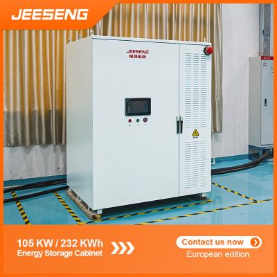 Chine 105KW 232KWh Armoire de stockage d'énergie tout en un Œuvre européenne Œuvre pour le système de stockage d'énergie industriel et commercial à vendre