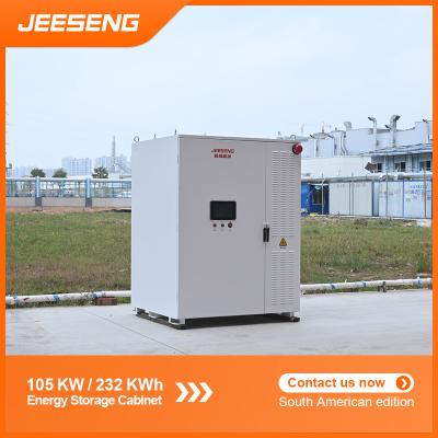 China 105KW 232KWh gabinete de almacenamiento de energía todo en uno para sistemas de almacenamiento de energía industriales y comerciales en venta