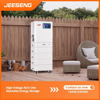 China 10KW 20KWh Alta tensión Todo en uno Sistema de almacenamiento de energía apilable ESS apilable con tecnología BMS avanzada en venta