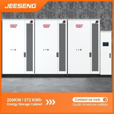 China 200KW 372KWh gabinete de almacenamiento de energía todo en uno para sistemas de almacenamiento de energía industriales y comerciales en venta