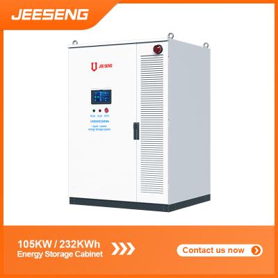 Chine 105KW 232KWh Armoire de stockage d'énergie tout en un pour le système de stockage d'énergie industriel et commercial à vendre