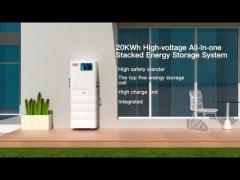 20KWh High-Voltage All In One Stackable ESS Designed for office and home solar power system