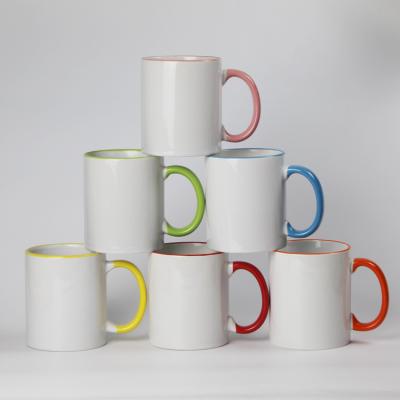 China Sublimation Mug Viable Color Mug Empty Mouth Mug White Wholesale for sale