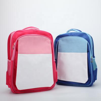 China Large capacity boys and girls primary school bags for sublimation printing empty schoolbags for sale