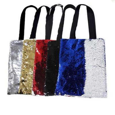 China High Quality Sequin Handbag Sublimation Blank Single Shoulder Bag for sale